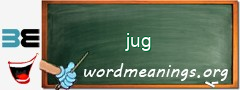 WordMeaning blackboard for jug